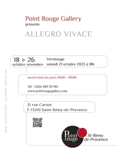 Julien Allegre - Exposition à la Galerie Point rouge octobre 2023