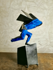 Sculpture Bronze de Julien Allegre - vue de profil