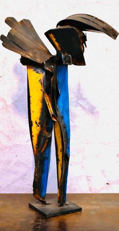 Sculpture de Julien Allegre - Nomade - vue arrière