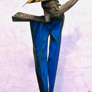 Sculpture de Julien Allegre - Nomade - vue de face