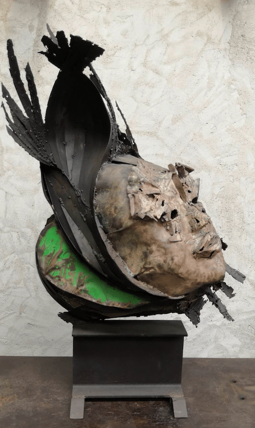 Sculpture pièce unique en acier de Julien Allegre