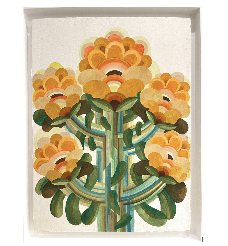 Fleur Gouache de Caroline Rennequin