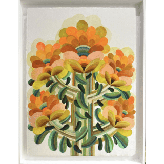 Gouache de la série Fleur de Caroline Rennequin