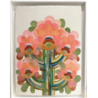 Gouache série Fleur de Caroline Rennequin