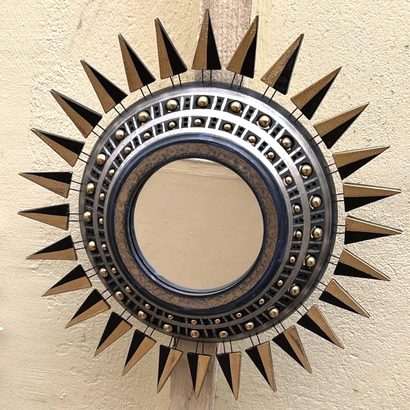 Miroir de Georges Pelletier de 50 cm de diamètre