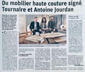 Article Le Progrès Gamme Haute Couture Antoine Jourdan et Tournaire Paris