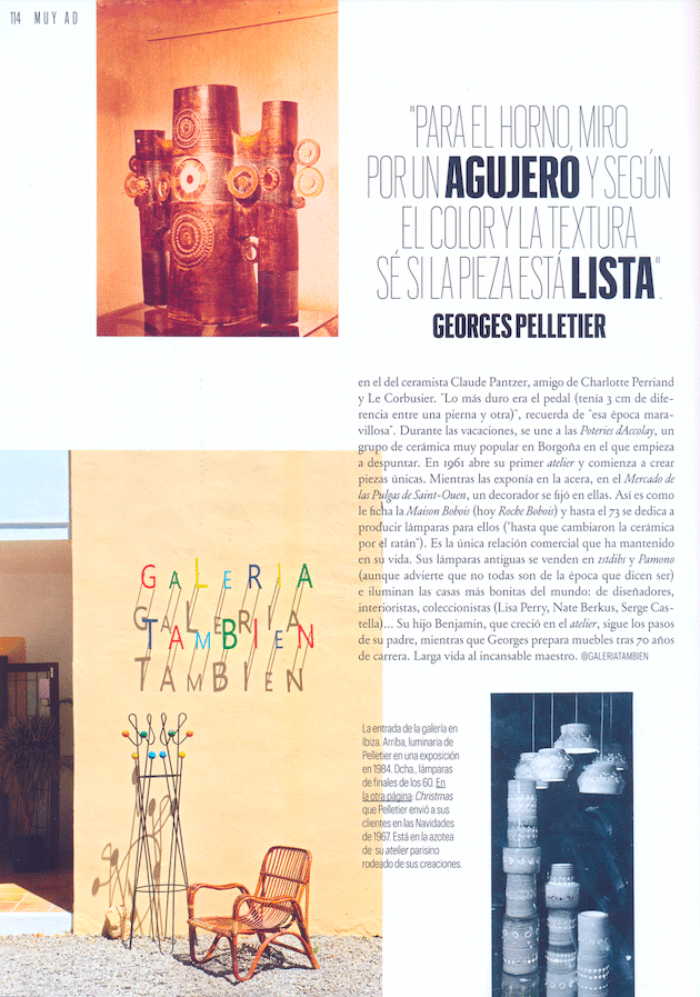 Article AD - Novembre 2020 Exposition à la Galeria Tambien Ibiza