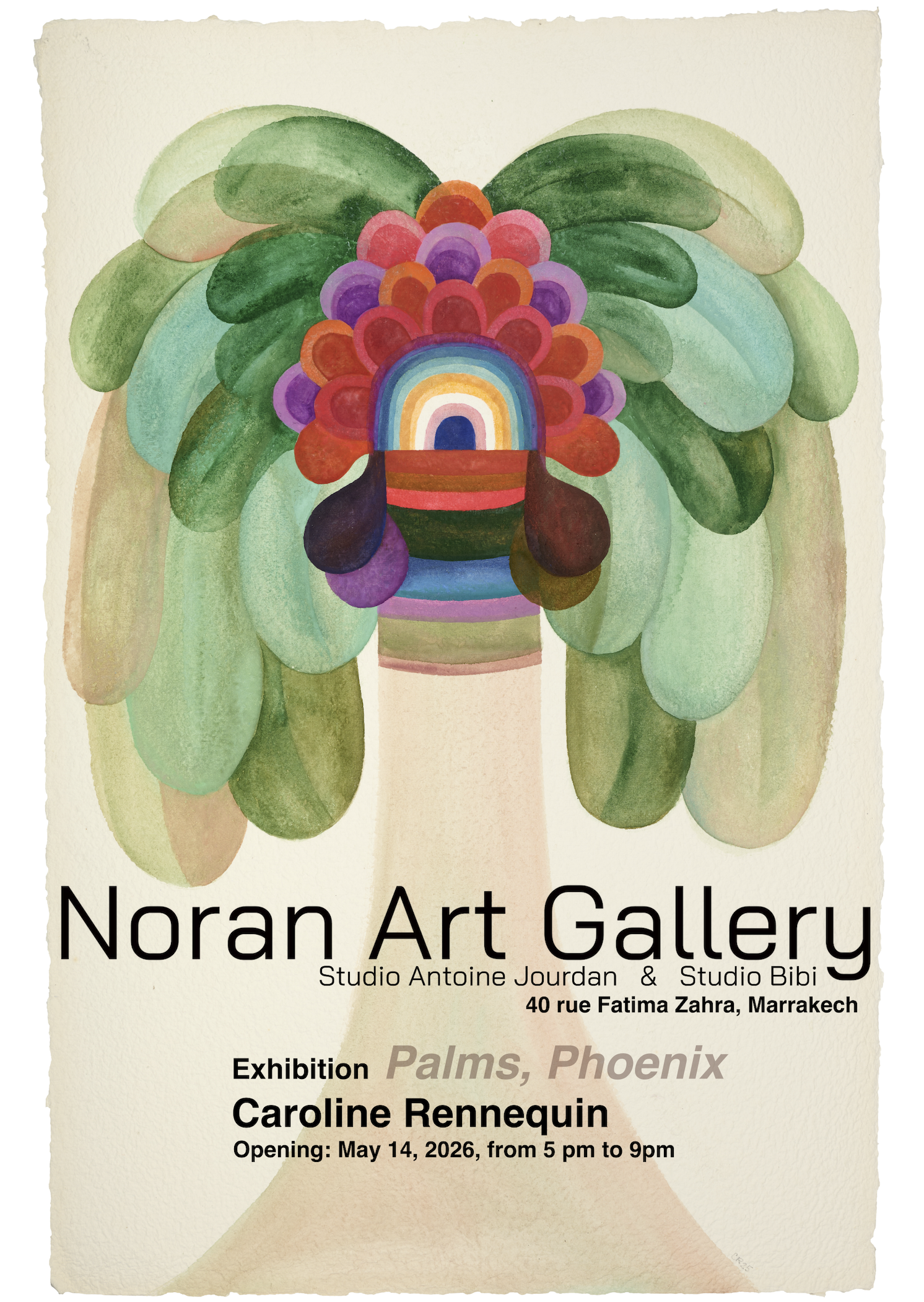 Exposition de Caroline Rennequin à Marrakech