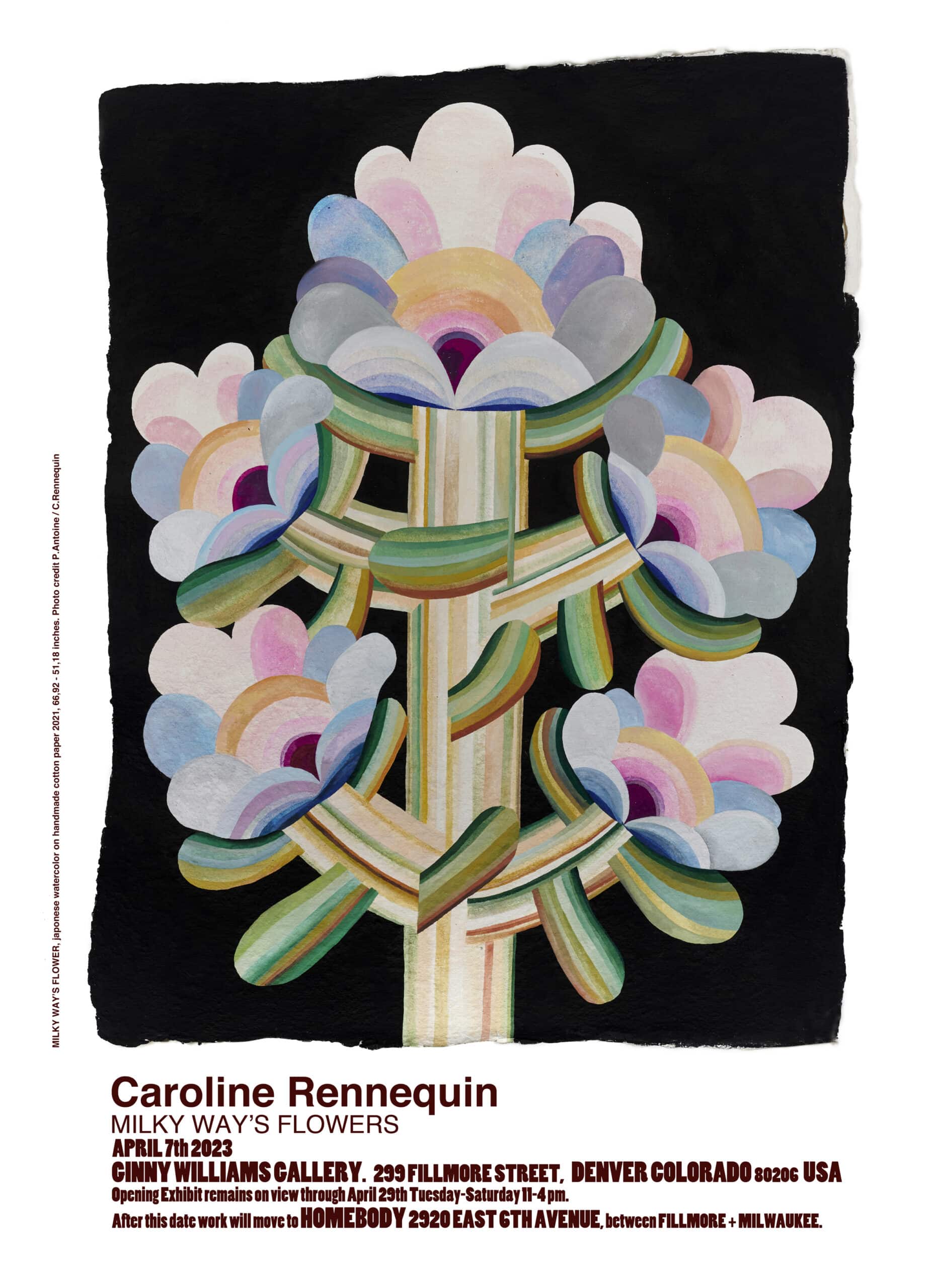 Affiche Caroline Rennequin Exposition Denver Colorado USA