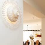 Applique Soleil de Georges Pelletier dans un intérieur décoré par Emms Interior Design