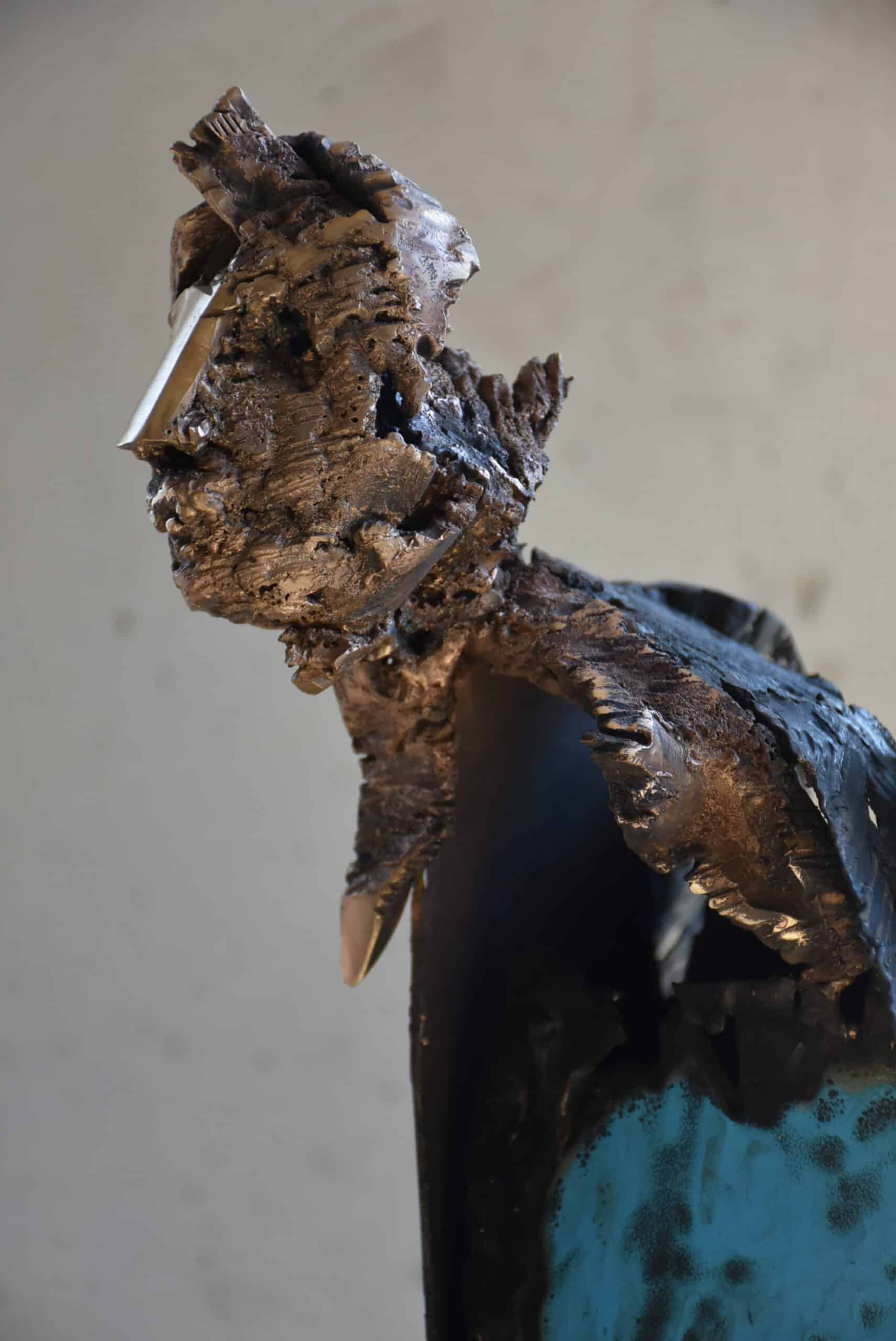 Sculpture bronze Souffleur des Eaux