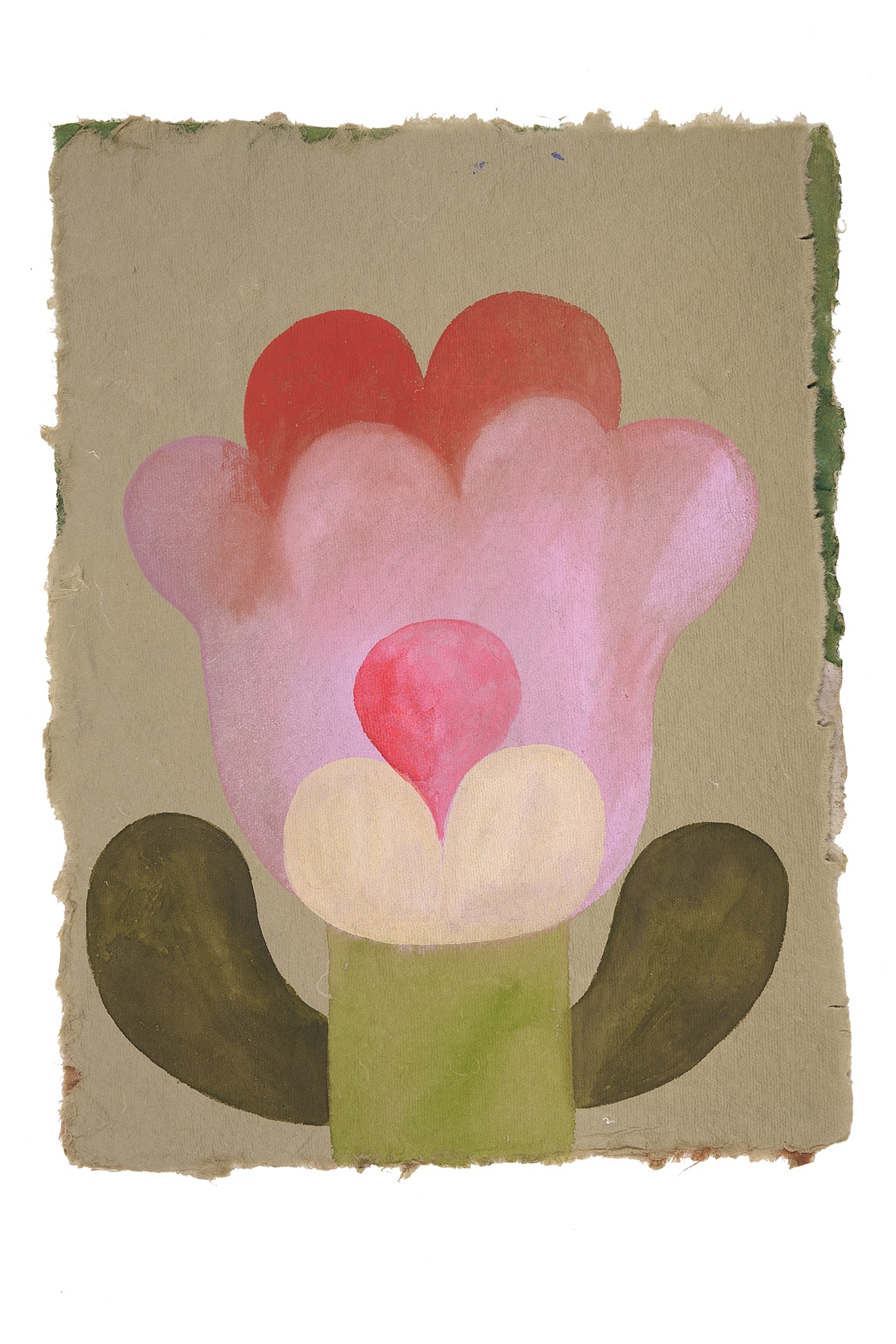 Peinture gouache Fleur de Caroline Rennequin