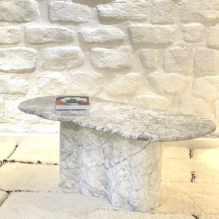 Table basse Nuage marbre brésilien massif Antoine Jourdan