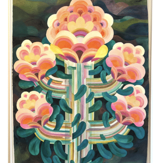 Fleur gouache de Caroline Rennequin