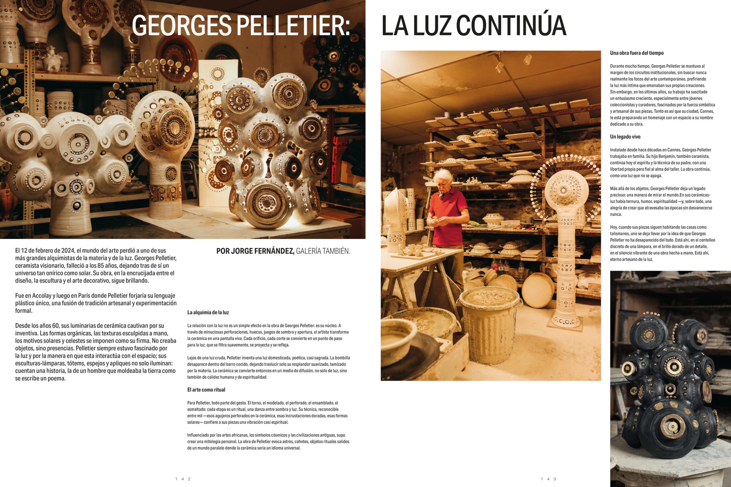 Article dans le Ibiza Art Guide : Georges et Benjamin Pelletier.