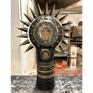 Lampe Soleil en céramique de Georges Pelletier