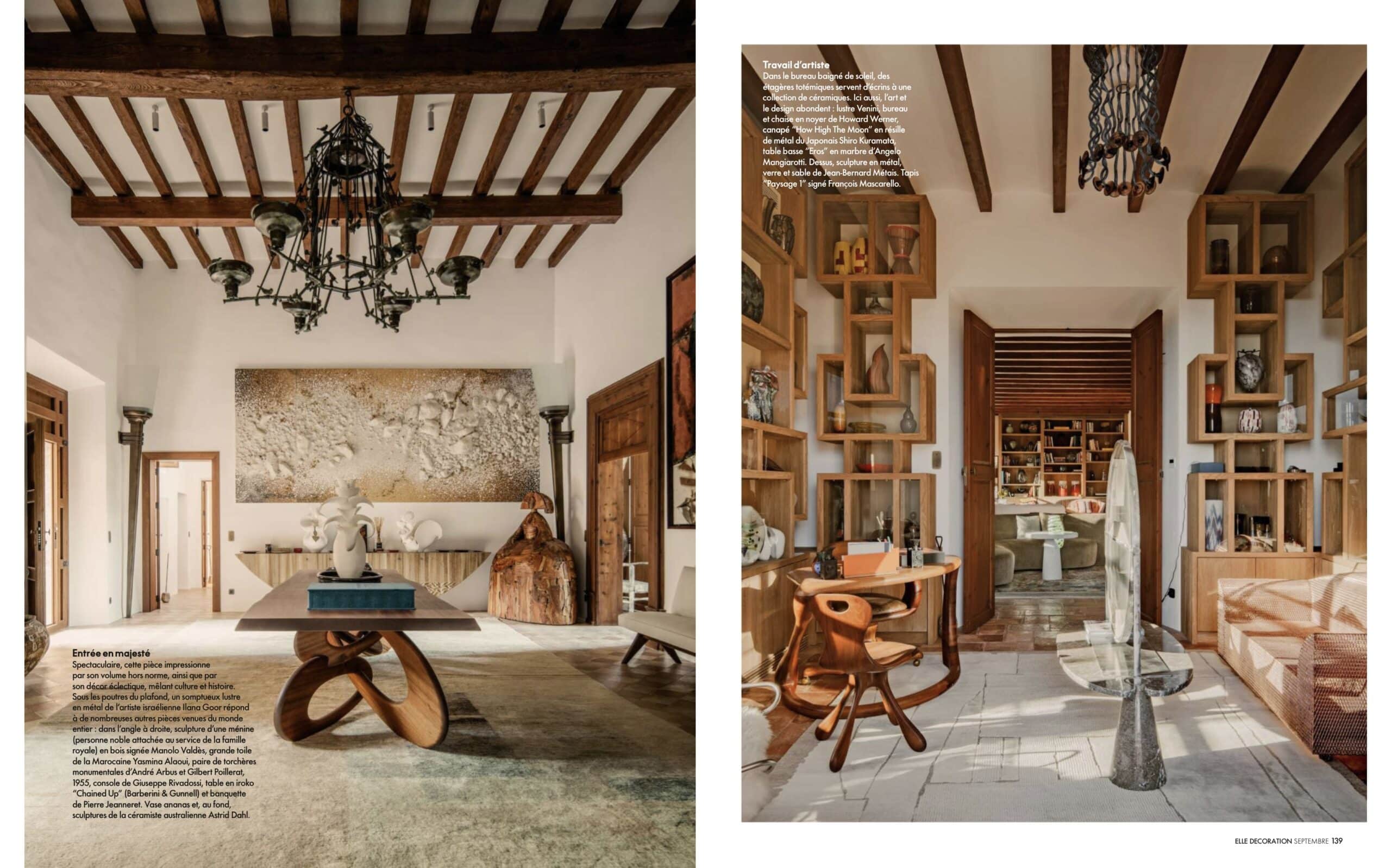Georges Pelletier à Majorque dans Elle Decoration