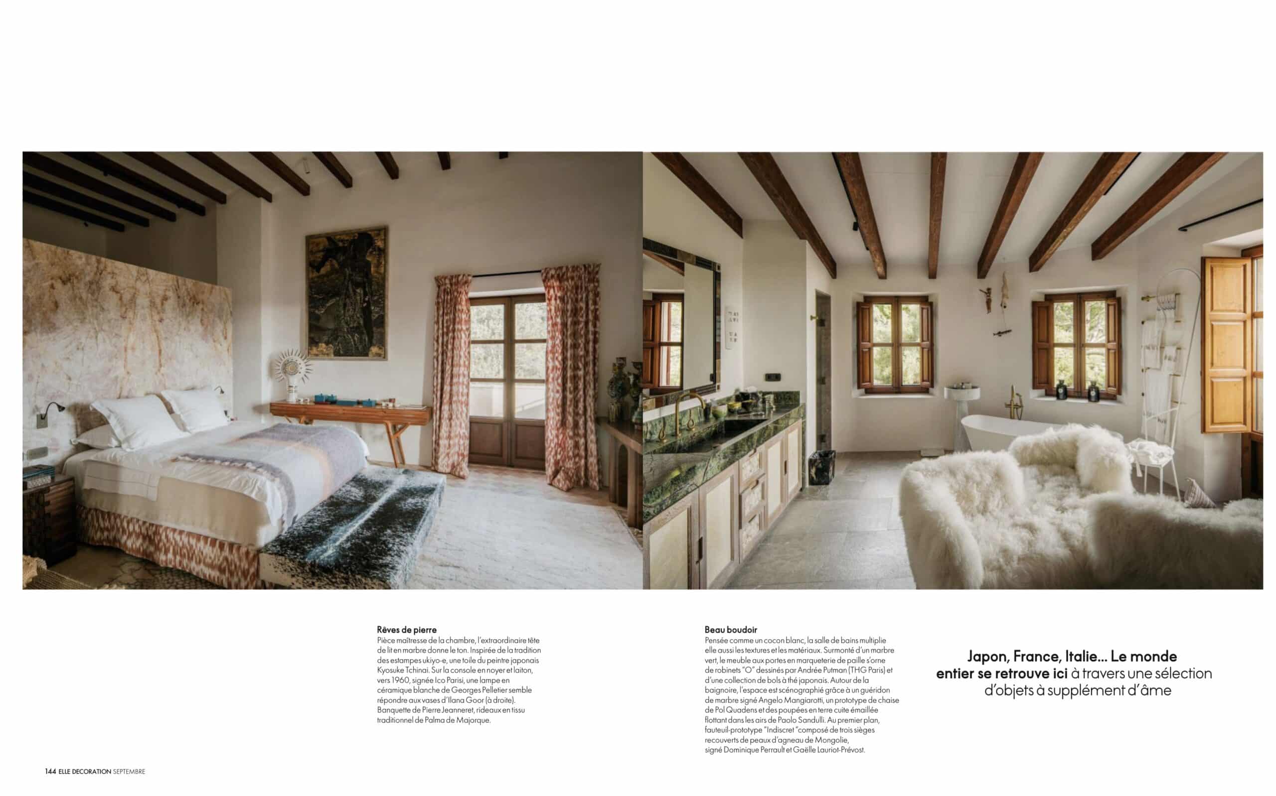 Georges Pelletier à Majorque dans Elle Decoration