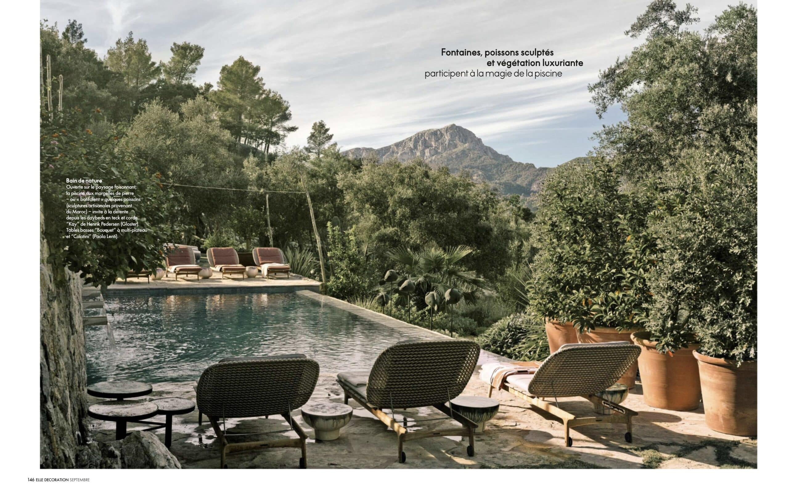 Georges Pelletier à Majorque dans Elle Decoration