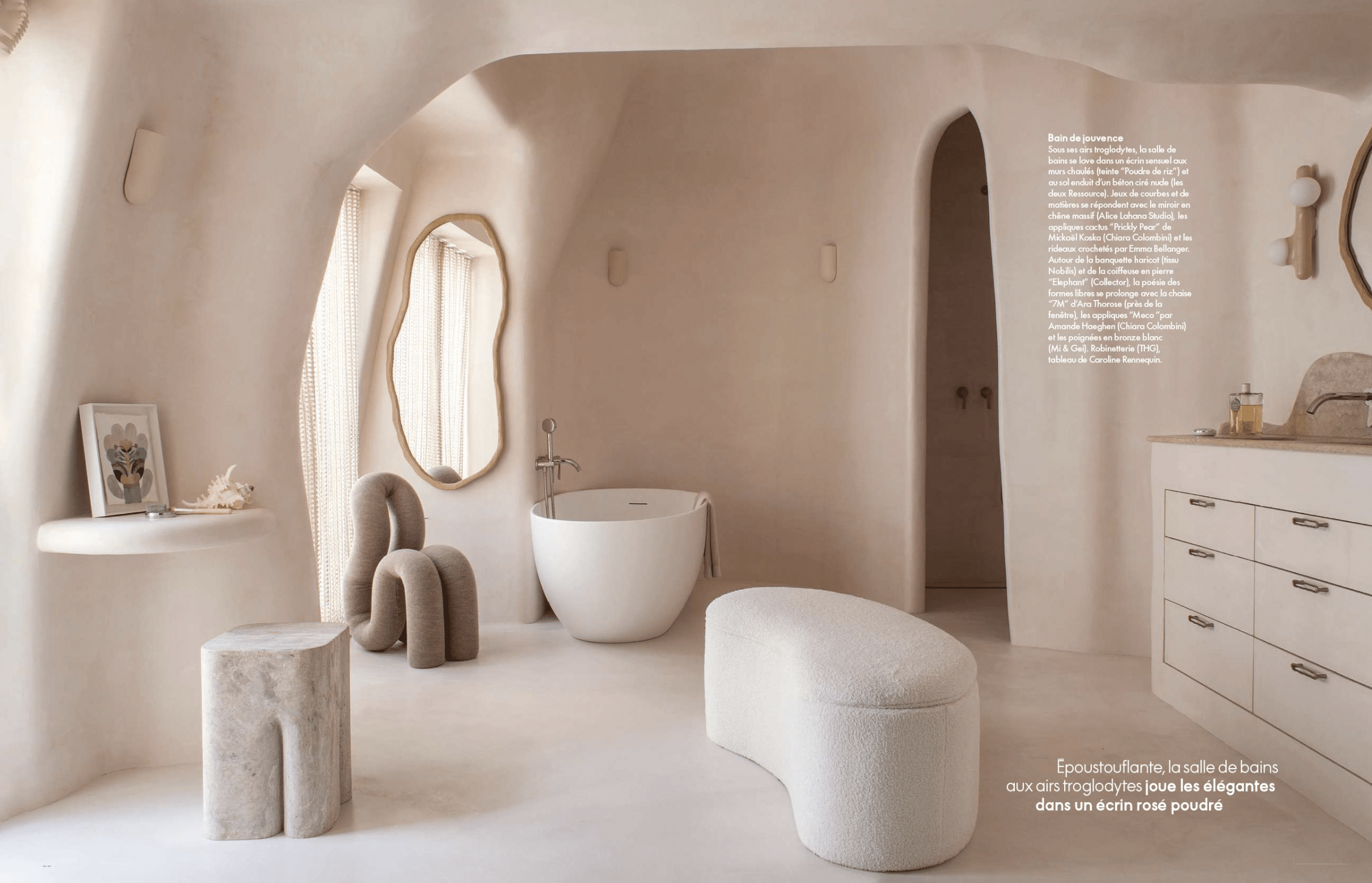 Presse : Tableaux de Caroline Rennequin dans le magazine Elle Décoration.
